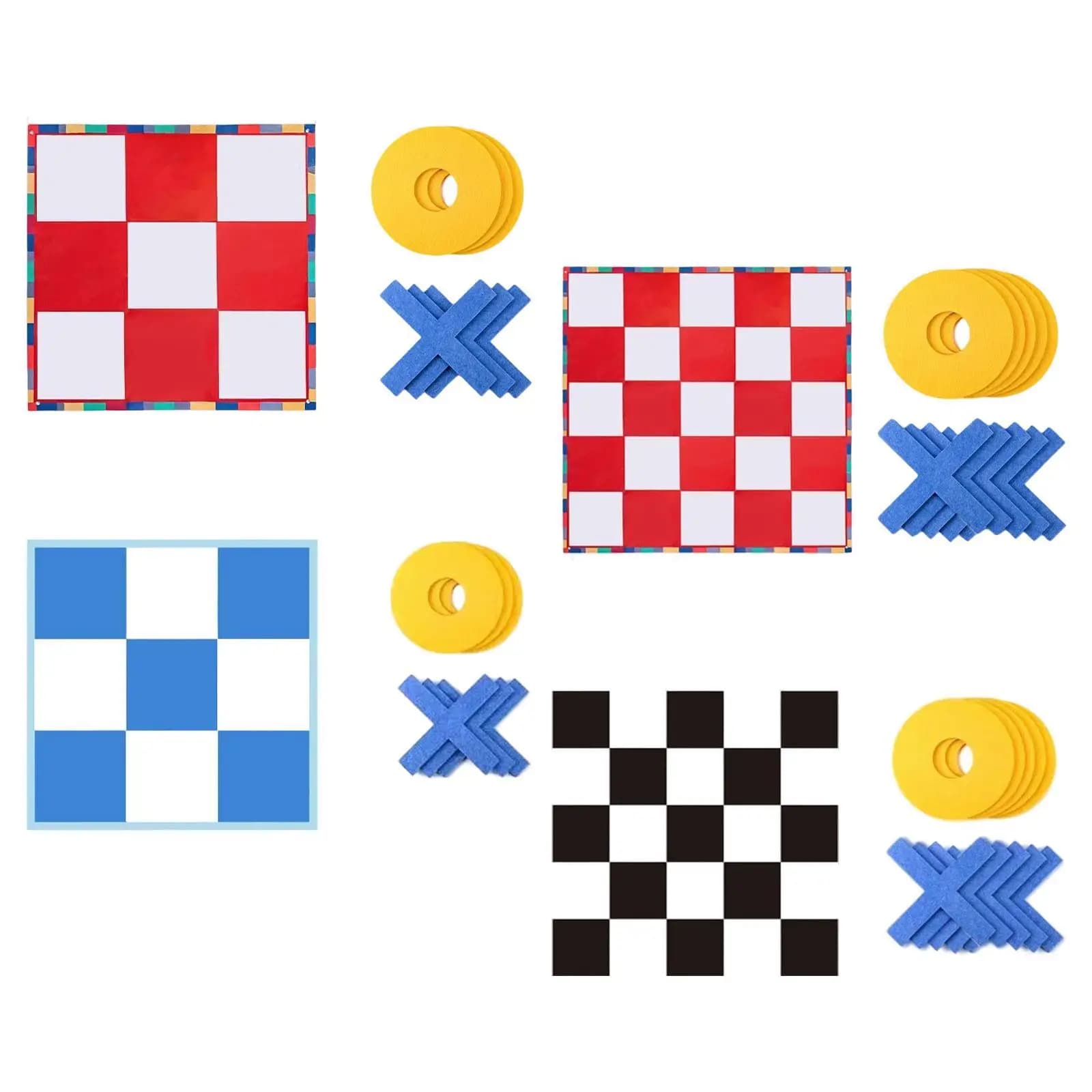 Toe Chess Set Interactive Gifts Classical Travel Playing Entertainment Funny XO Toy Board Game for Families Ages 3+ Adults Kids