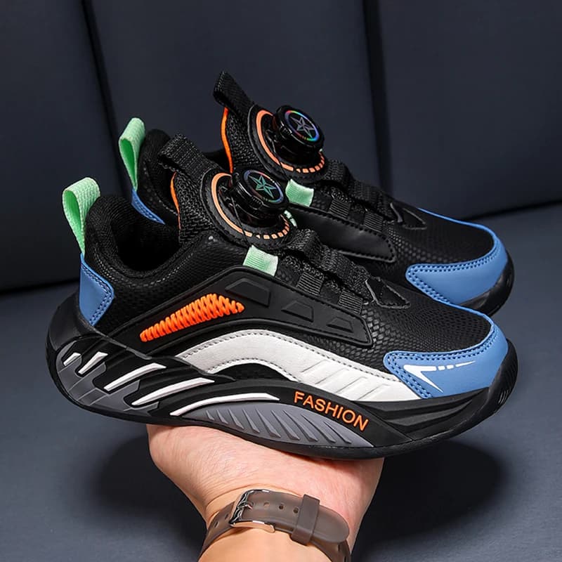 Moda nuovi bambini ragazzo scarpe sportive da corsa sneakers in pelle bambini outdoor leggero e traspirante calzature da tennis