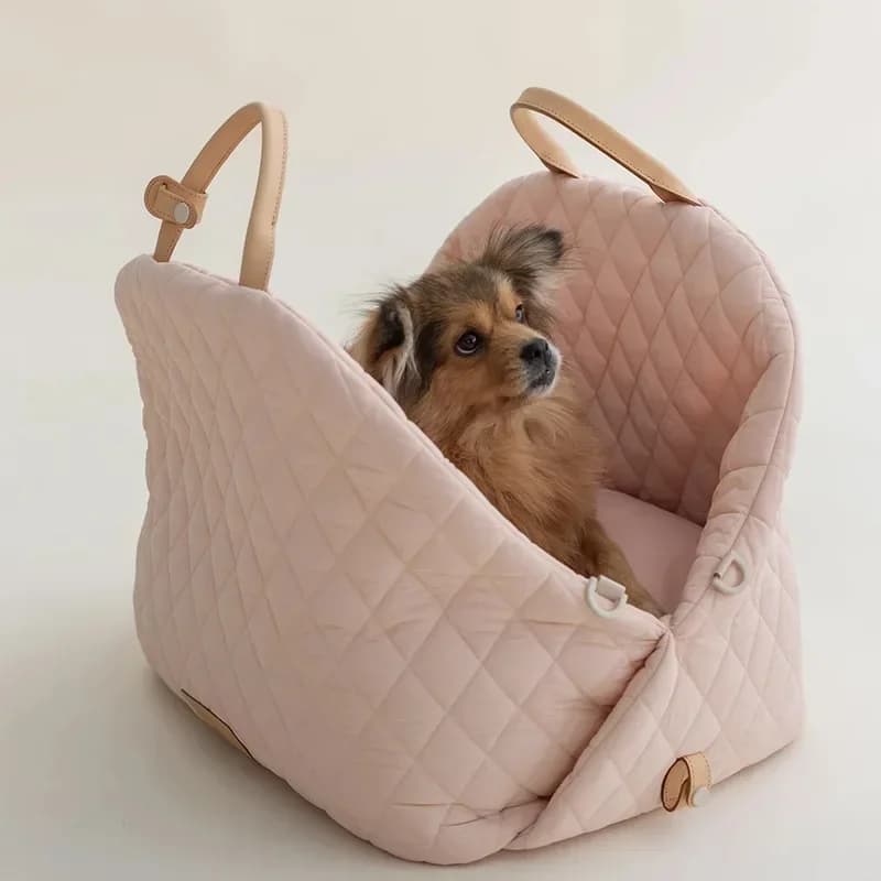 Luxury Pet Car Carrier Bag Multifunctional Portable Cat Safety Travel Seat Stylish Small Dog Tote Pet Accessories
