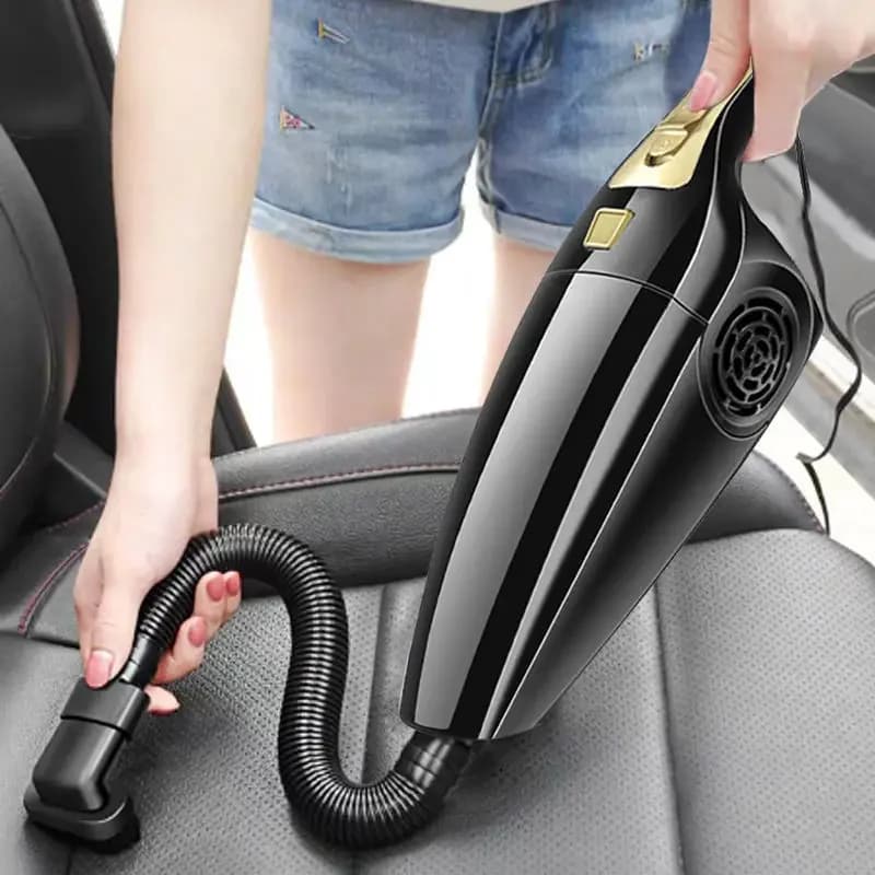 Aspirapolvere per auto a doppio uso, per aspirazione a secco e a umido, forte potenza di aspirazione di 120W, accessori per aspirapolvere per auto ad alta potenza