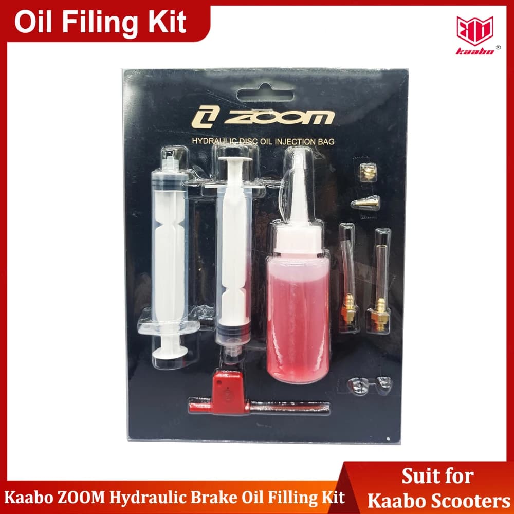 Kit di Riempimento Olio Freni Idraulici ZOOM, Adatto Solo per Freni Idraulici ZOOM, per Parti di Scooter Elettrici Kaabo/Zero