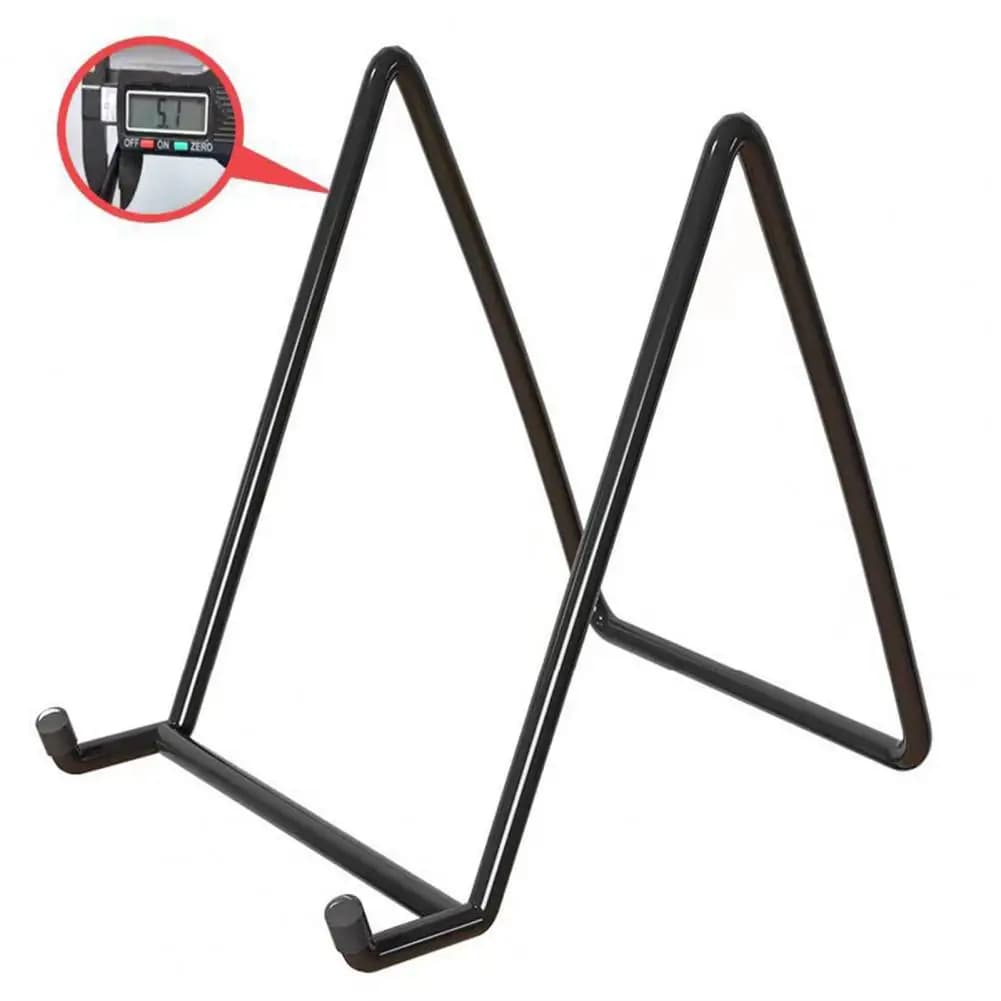 Metal Frame Display Holder Carbon Steel Bracket for Decorations Metal Frame Display Stand for Plates Books Paintings for Desk