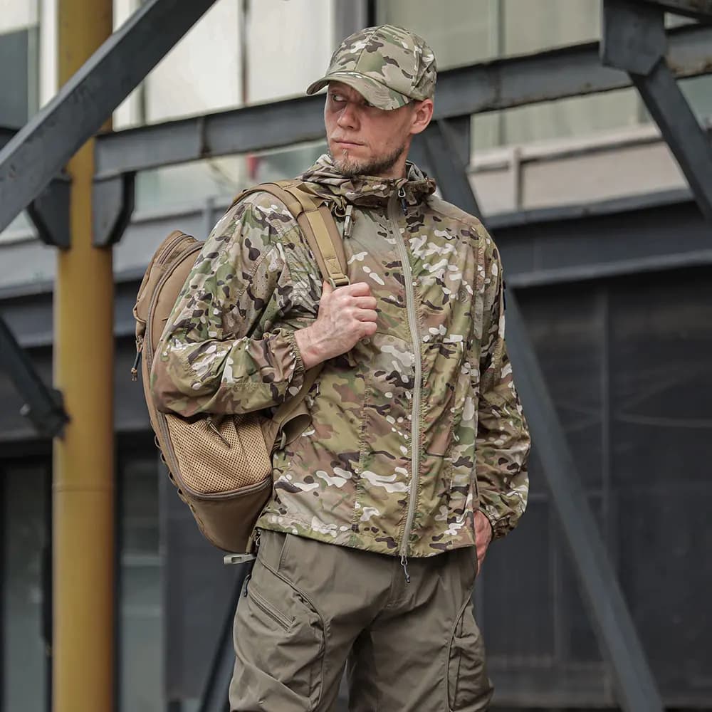 Cappotto per protezione solare Emersongear BlueLabel “Wing di pipistrello” Giacca in pelle ultraleggera UPF100+ resistente al sole per esterni Campeggio Pendolarismo urbano