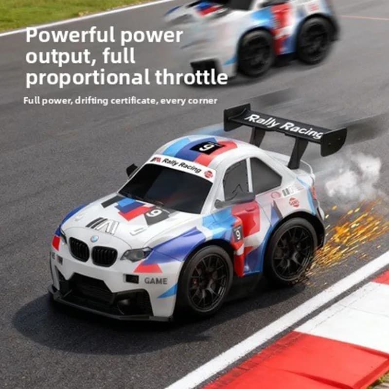 Short Axis Spark Drift RC Car, High Speed Tail Drift Racing Car with Light Rechargeable
