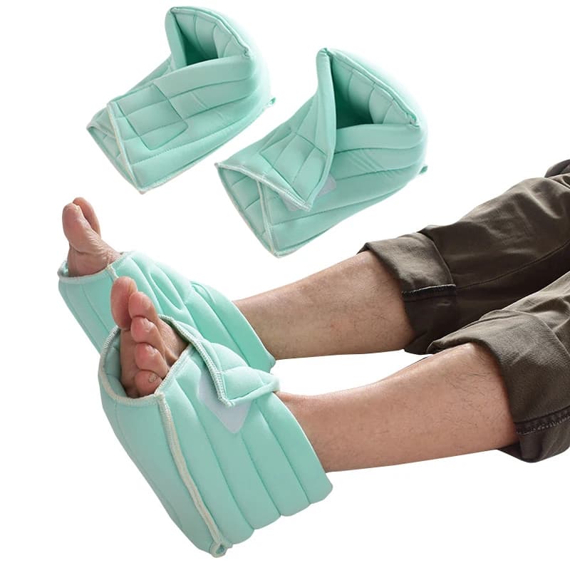 Cuscinetti per tallone per anziani Cura del letto per anziani Anti-decubito Sollievo dal dolore Strumenti per la cura del piede Supporto per tallone Scaldamuscoli anti-decubito 2 pezzi