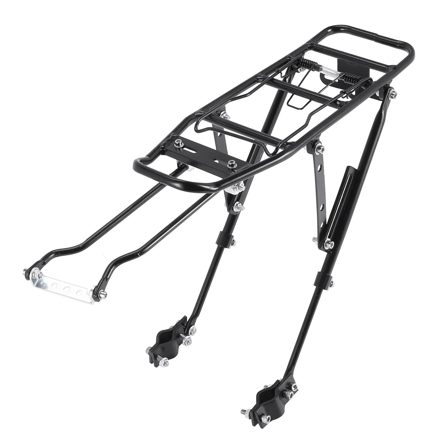 Portapacchi Posteriore ABXZ per Bici, in Lega di Alluminio, Compatibile con Freni a Disco, per MTB, Bici da Strada e Bici Pieghevoli, Supporto per Borse e Bagagli