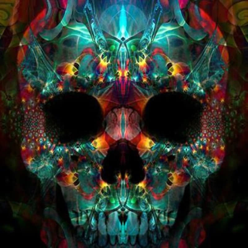5D DIY Diamond Painting Skull Admiral and Gold Full Round Diamond Embroidery Mosaic Cross Stitch Kit Set Home Decor Needlework