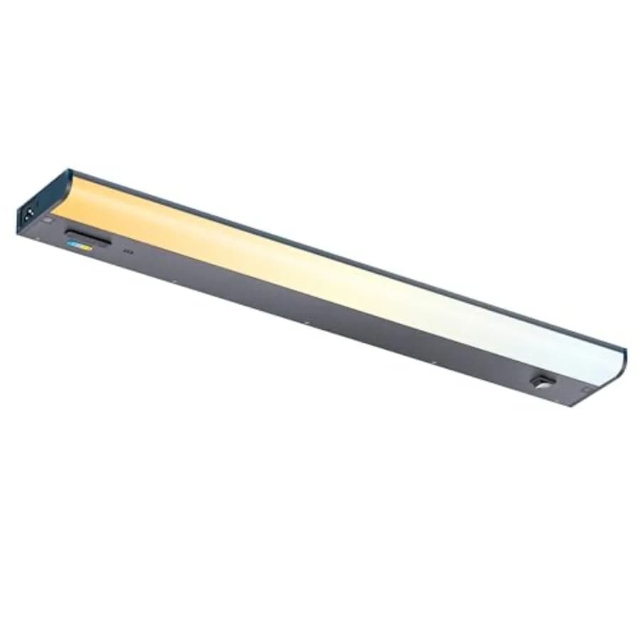 Luce Sottopensile con Sensore di Movimento a Mano, Collegabile a Presa o Cablata, Nera, 0V 5CCT, Colore Selezionabile, Dimmerabile