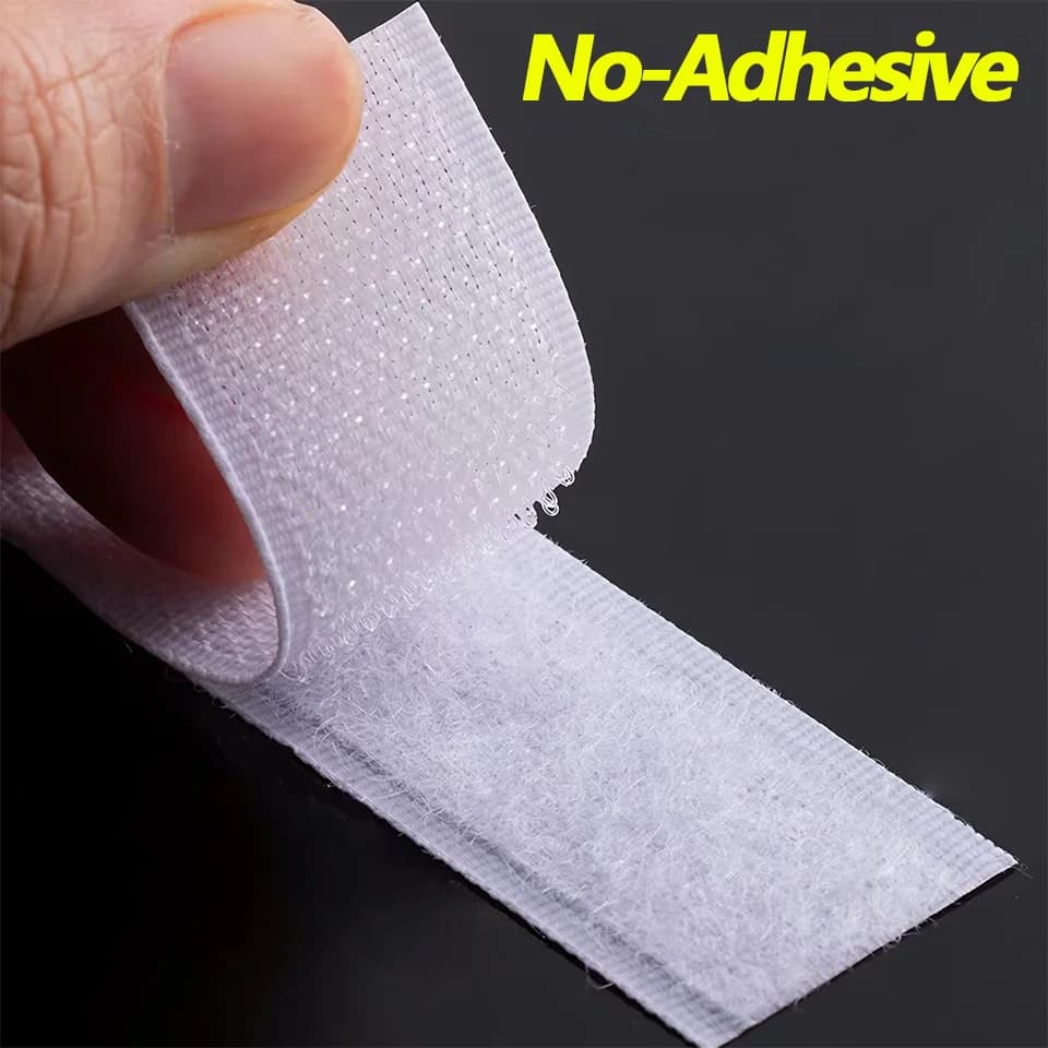 1M/Pair Non-Adhesive Hook and Loop Tape Sewing on Fastening Tape for Sewing DIY Crafts Accessories 20/25/30/50MM