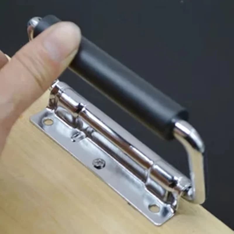 Maniglia a molla pieghevole in acciaio inossidabile per valigie per cassetta degli attrezzi attrezzatura manopole per cassetti accessori hardware