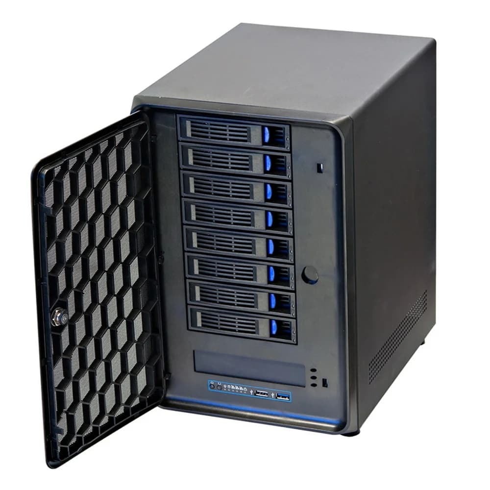 Server di stoccaggio Nas Hot Swap Custodia per server Rackmount 8 Bay Sas Storage