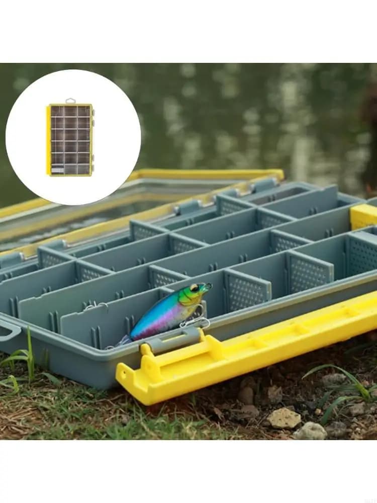 Organizers of transparent tray baits for fishing of organizers of the box