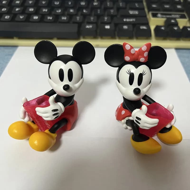 2 Pezzi/lottp 7 cm Disney Mickey Minnie portaspazzolino portapenne