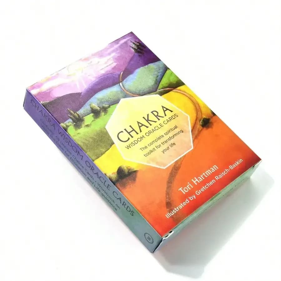 Chakra Wisdom Oracle Tarocchi Mazzo di carte Gioco di carte di divinazione misteriosa per feste e riunioni