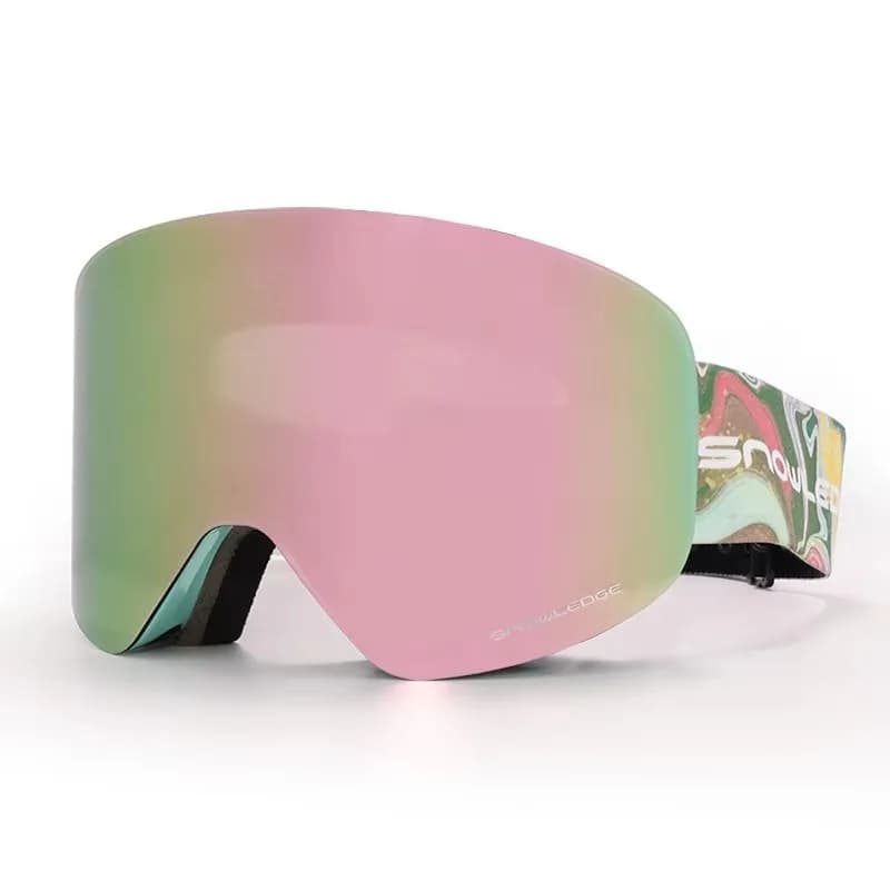 Airo Professional OTG Ski Goggles Anti-Fog Cylindrical Revo Mirror UV400 Helmet Compatible Snow Glasses Men Gear