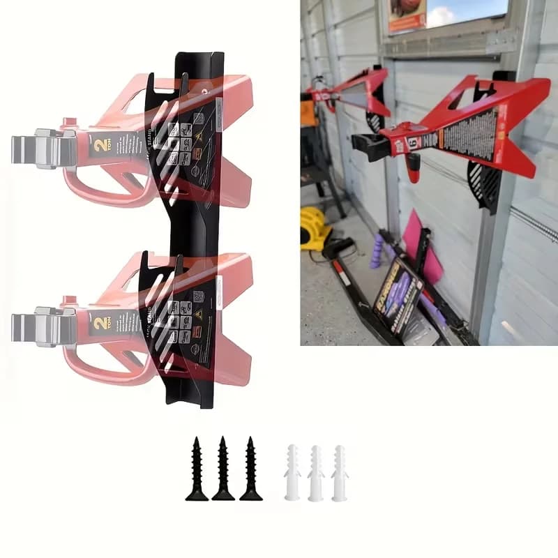 Jack Stand Wall Mount Organizer: Jack Stands Holder Storage Rack Mount - Fit for 2 & 3 Ton Jack Stand (1 Pack)