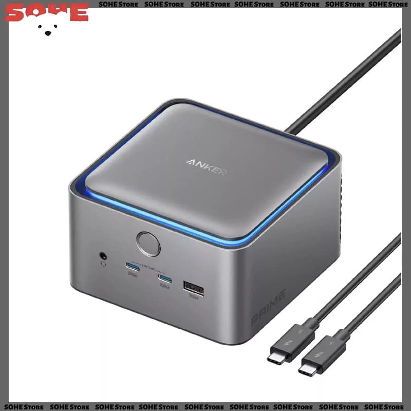 Anker Prime Thunderbolt5 Docking Station Desktop Charger Dual 8K Triple-Screen Extended Display 120Gbps Ultra-Fast Data Transfer