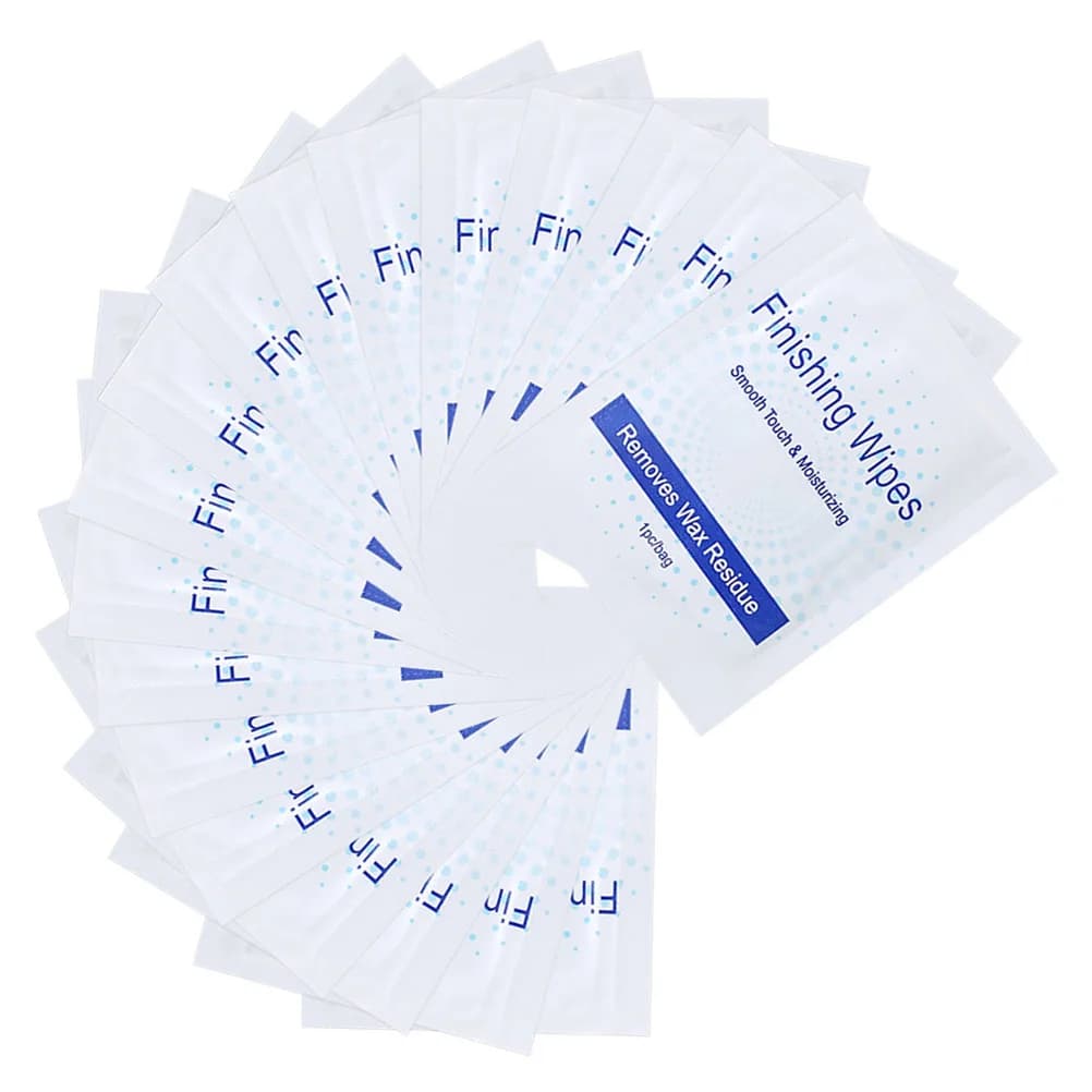 20 pz Depilazione Cera Pulizia Olio Confezione Strisce Corpo Rimozione Cera Salviette Per La Pulizia Per Forniture Salviette Finitura Rasatura Dei Capelli Del Corpo