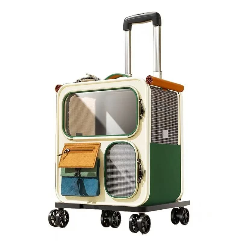Livestock Equipment Portable Pet Carrier-Outgoing Cat and Dog Backpack Trolley Case Pet Carriers Travel Products