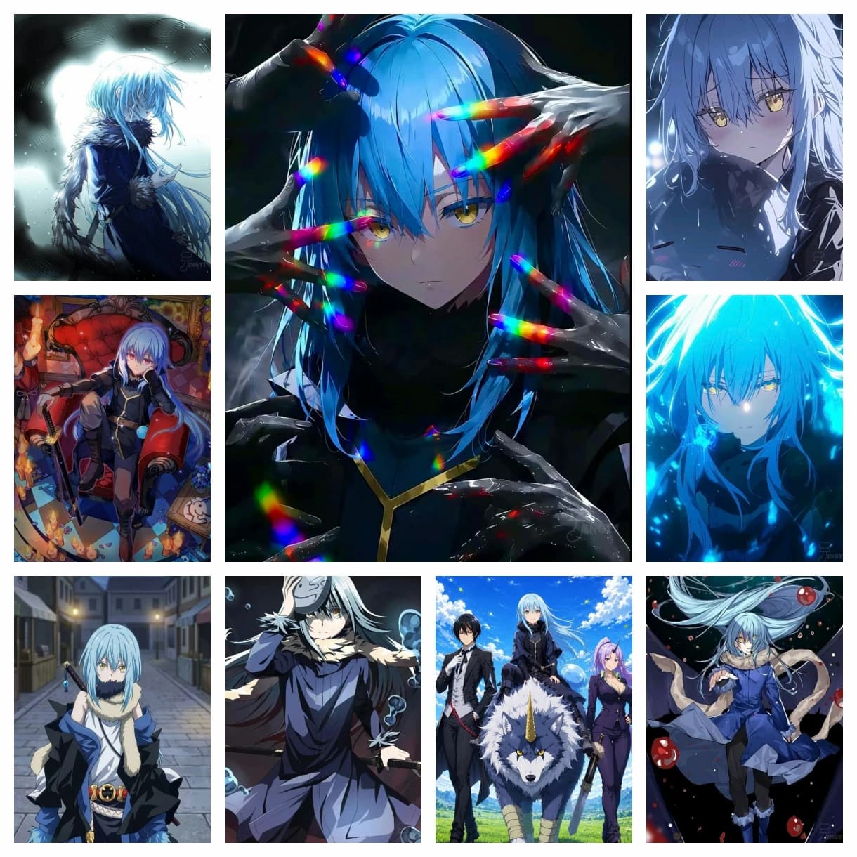 That Time I Got Reincarnated as a Slime Diamond Painting Kits Mosaic Embroidery Cross Stitch Home Decor Children's Gift Crafts