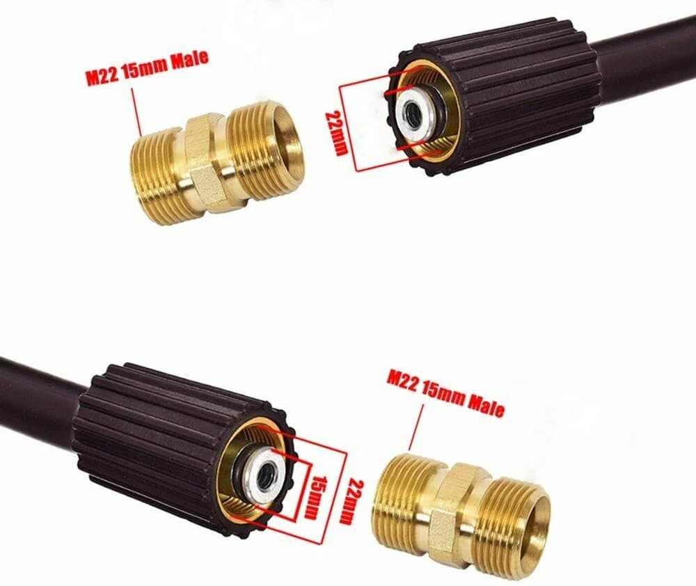 Adapter from M22/15 Mm to Male Connection Adapter for High Pressure Washer Pump Pipe Holder for Karcher