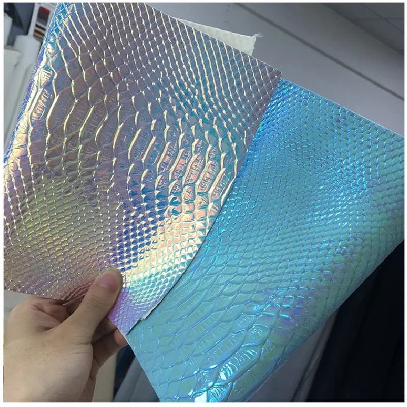 Shooting Symphony Fish Scale Pelle PU, Pelle sintetica laser arcobaleno, Borsa per bagagli Materiale Pelle artificiale