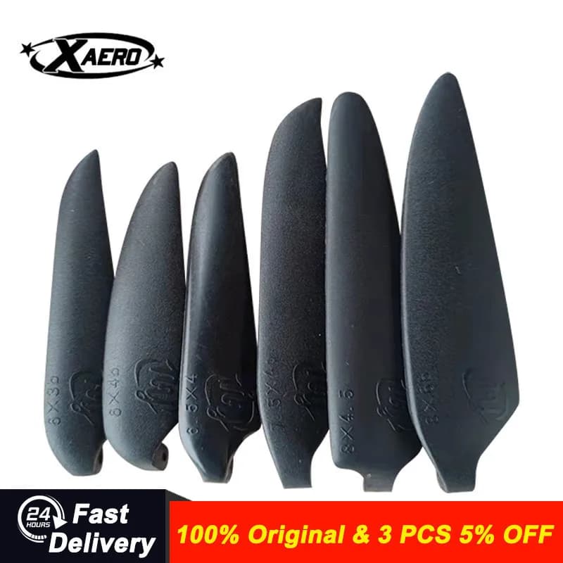 Elica pieghevole per aereo XAERO RC 1 paio - 6x3 a 15x13 multi-dimensione per aliante - Sostituzione mozzo e lame in alluminio CNC