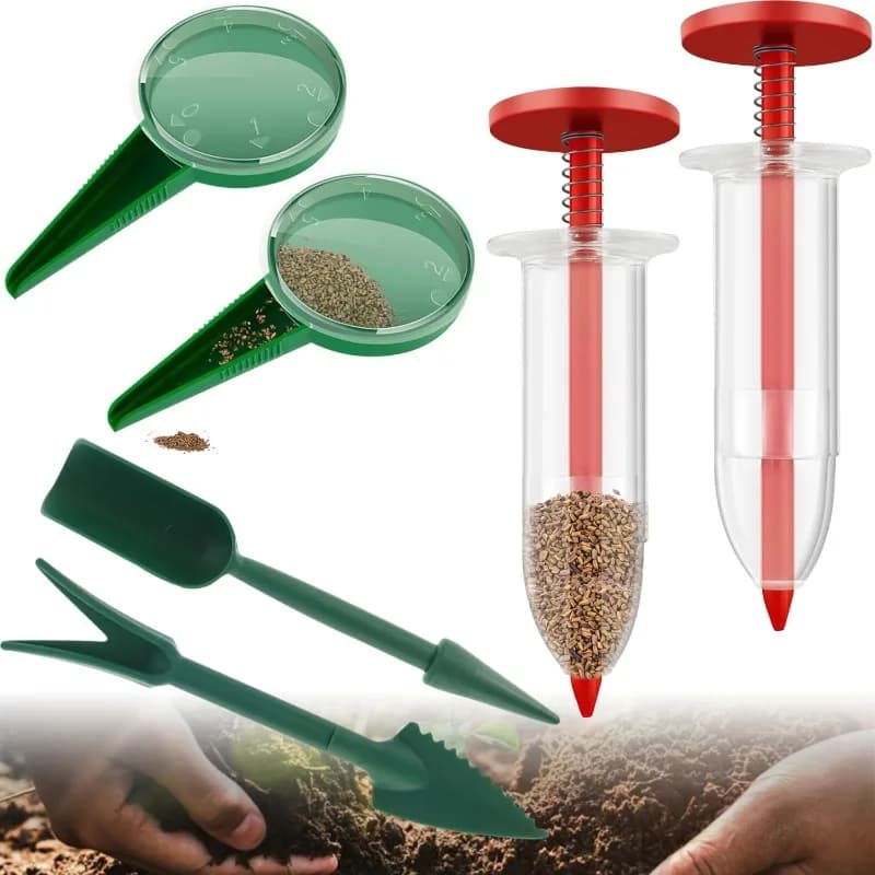 Multi-functional Gardening Seed Planter Handheld Flower and Plant Sowing Tool Mini Seeder Manual Seeder Small Seeder Adjustable