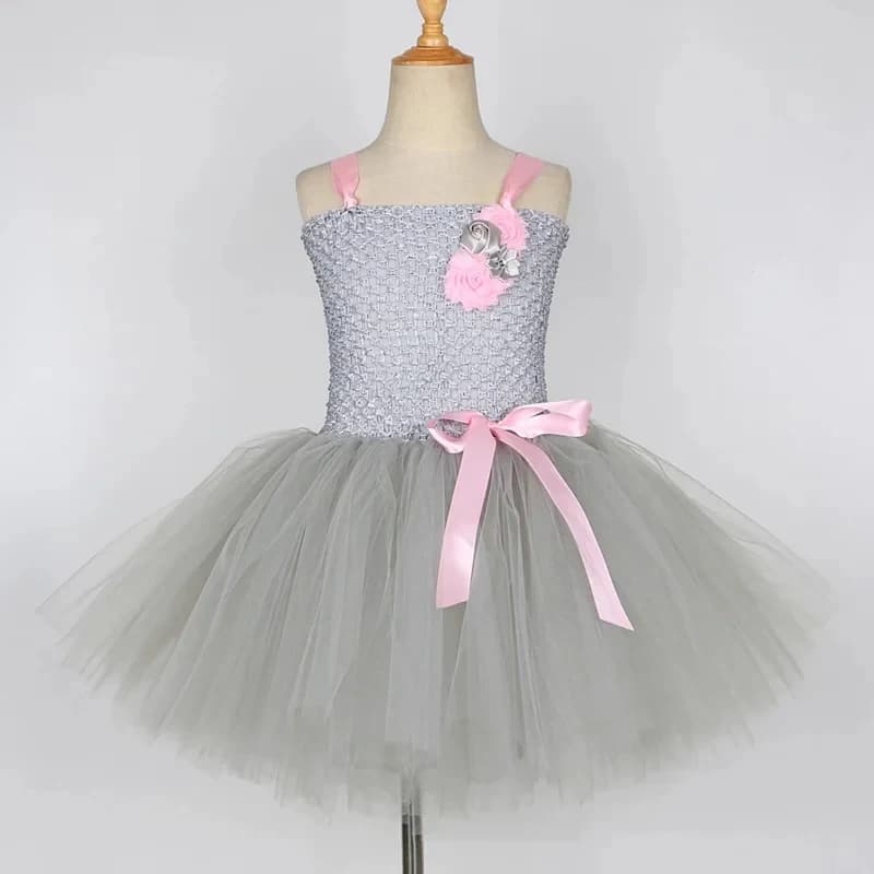 ☆SunlCos Mouse tutu dress baby s Gray for toddler birthday Halloween costumes animals cosplay outfits clothes set☆