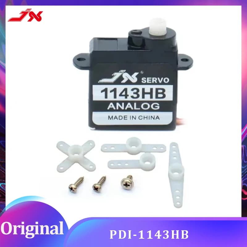 Micro Servo JX PDI-1143HB con Coppia di 0,55kg, Mini Servo Digitale con Ingranaggi in Plastica da 3,7g per Applicazioni RC di Elicotteri ad Ala Fissa