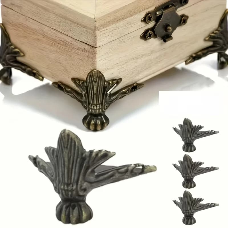 Protezioni per gambe di mobili in stile antico da 4/8 pezzi - gambe per portagioie e accessori hardware, protezioni per gambe di mobili per la casa