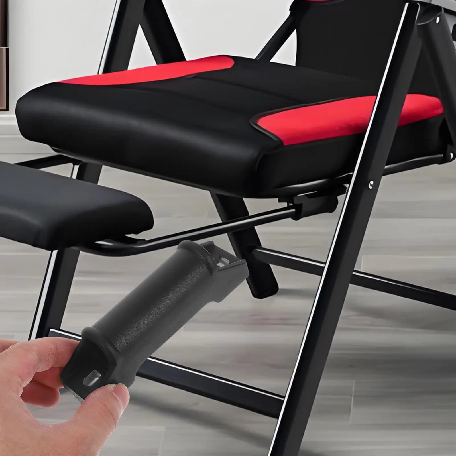 Set di 4 Poggiapiedi per Sedia da Gaming, Parti di Ricambio Ergonomiche per Sedie da Ufficio, Facile Installazione, Accessorio per Sedia da Scrivania, Superficie Liscia