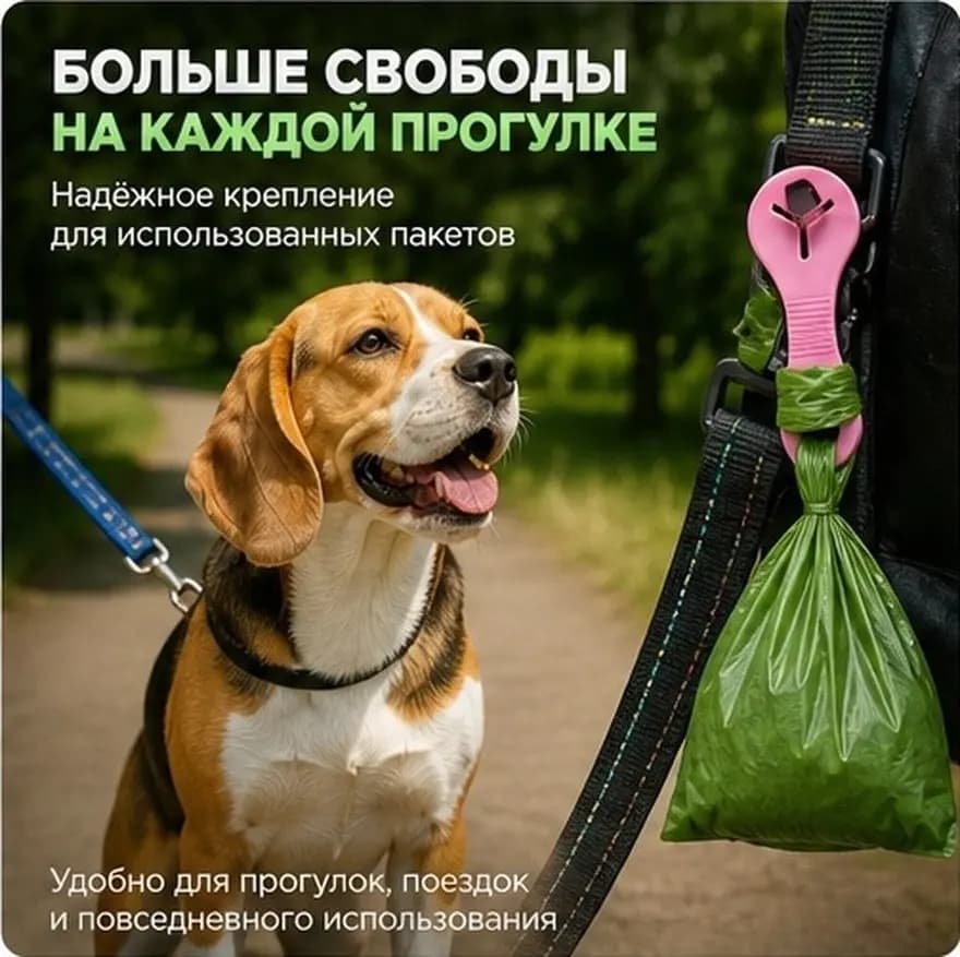 4Pcs Dog Waste Bag Holder Clips Portable Hands Free Poop Bag Carrier Dispenser for Pet Walk Outdoor Use Dog Waste Carrier