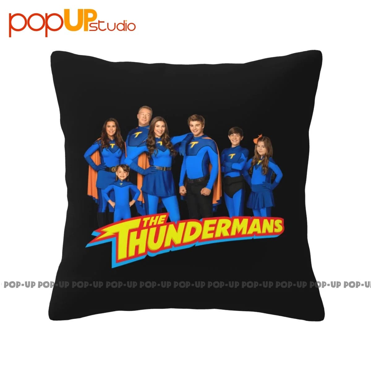 Cozy The Thundermans Family Group Shot Logo Pillowcase Throw Pillow Cover Fashion Breathable Top Quality