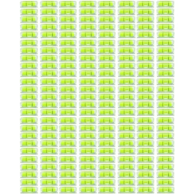 ABVS 200 Pieces Mini Bubble Level 10x10x29mm Square for Frames, Art Displays, Hanging Squares, Camper, Measurement Tripods