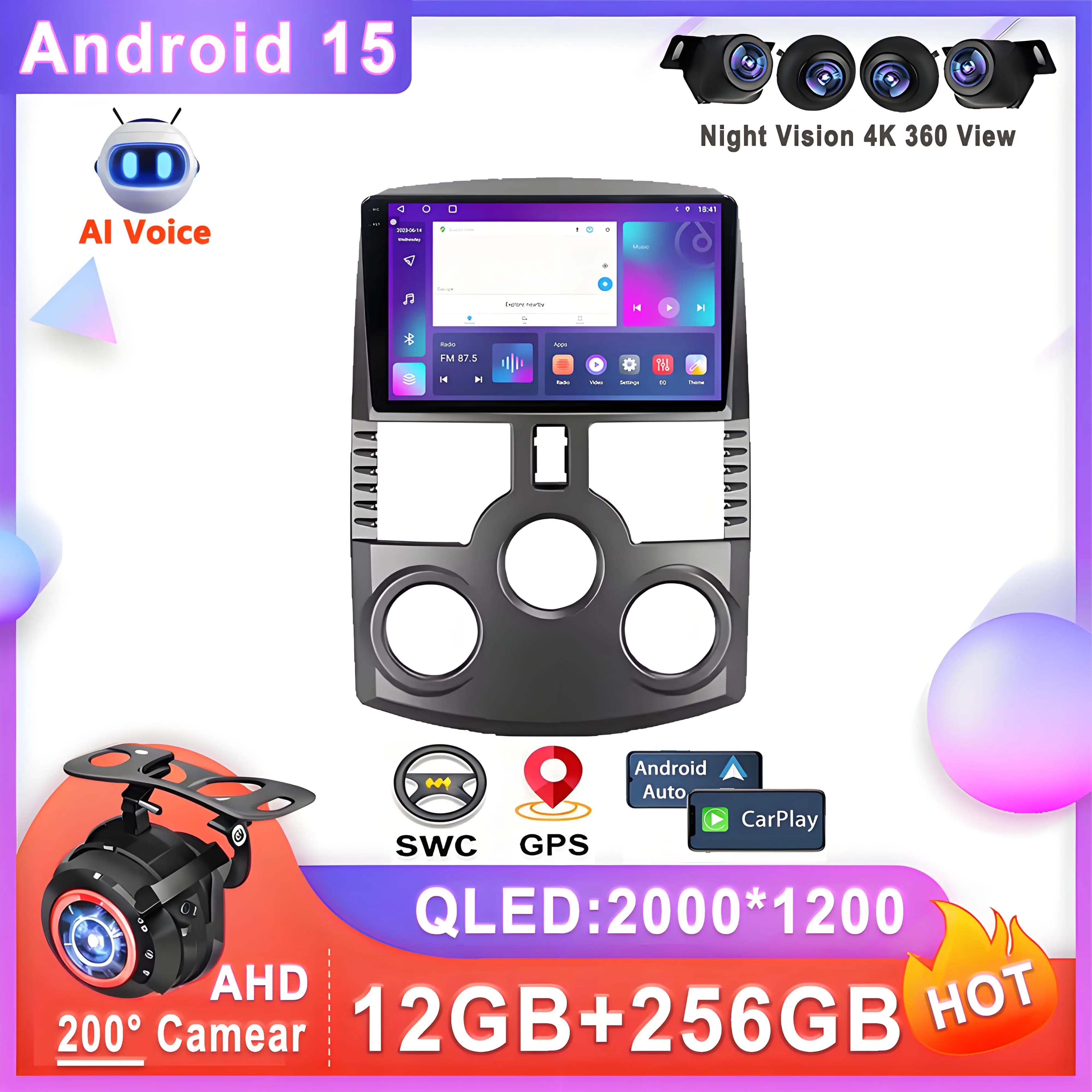 Android 15 For Toyota Rush J200 1 2006 - 2016 Autoradio Stereo Multimedia Reader No 2din DVD 5G 2K GPS Navigation Reader For Car