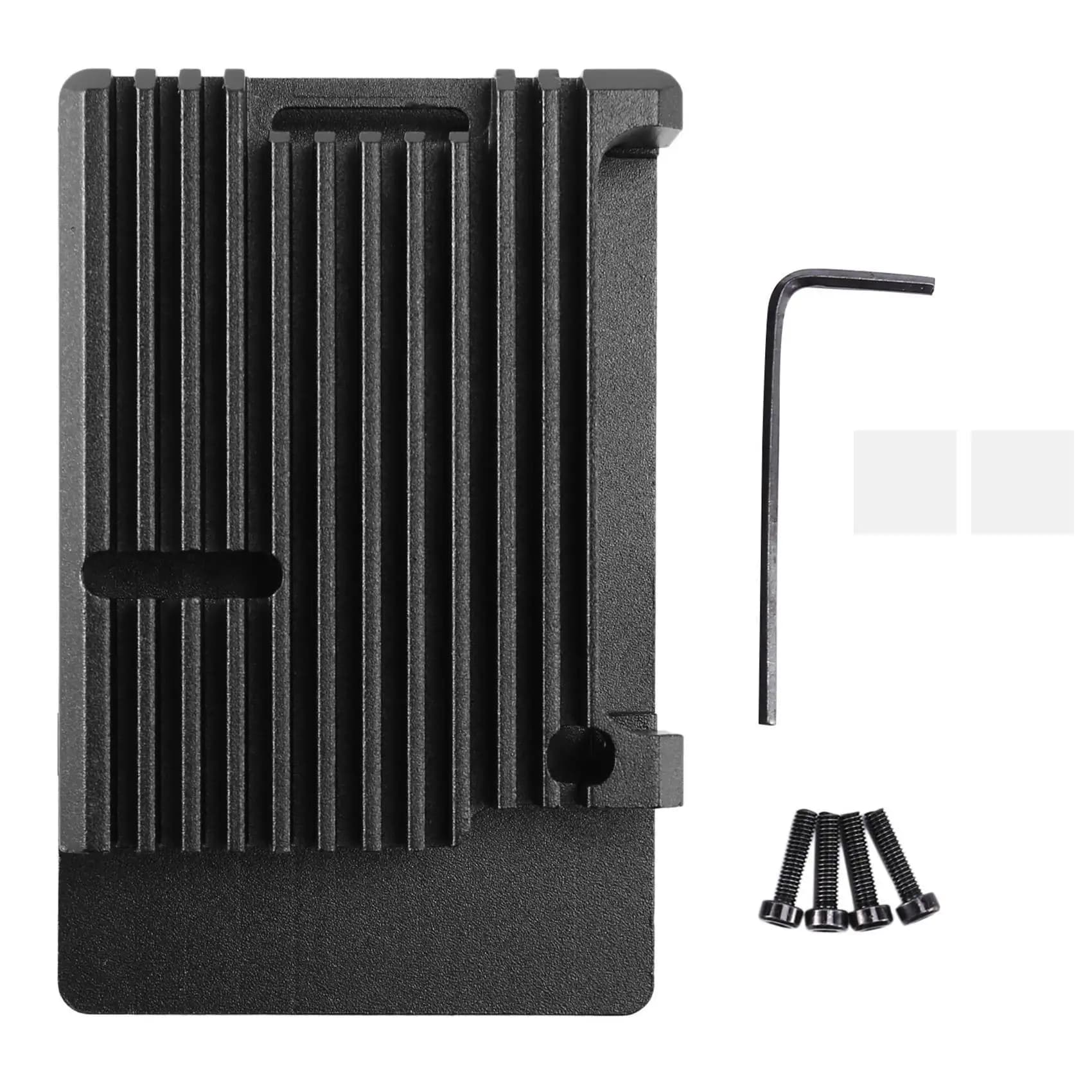 Exquisite-3X per Raspberry Pi 4 Model B, custodia in alluminio, guscio metallico con raffreddamento passivo per Raspberry Pi 4 Model B