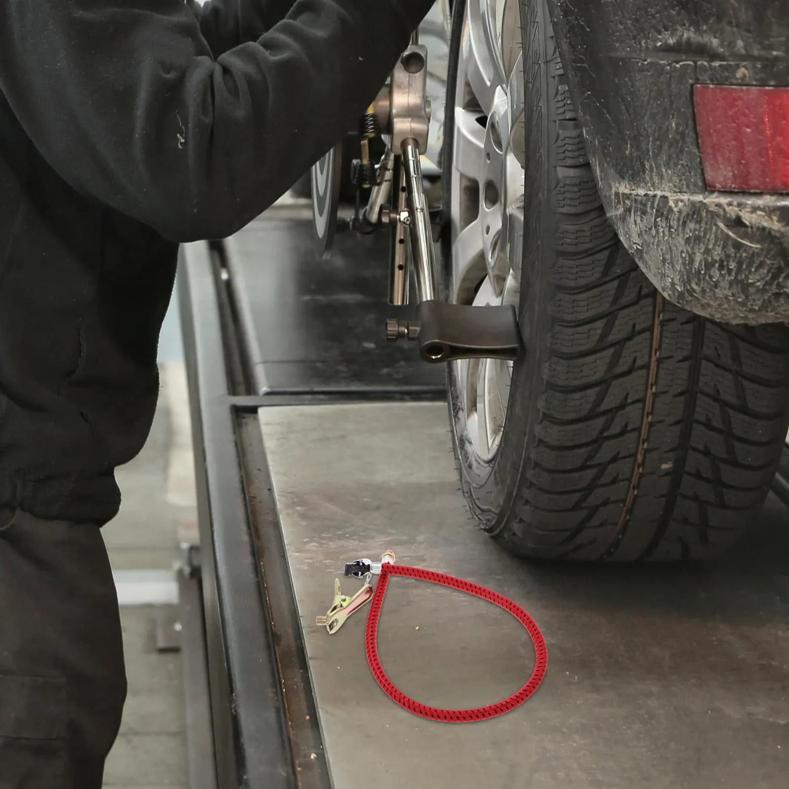 Tubo Flessibile Rosso per Pompa Bici, Adattatore Universale per Gonfiaggio Pneumatici Auto, Moto, Scooter Elettrici e Biciclette, Resistente all'Usura