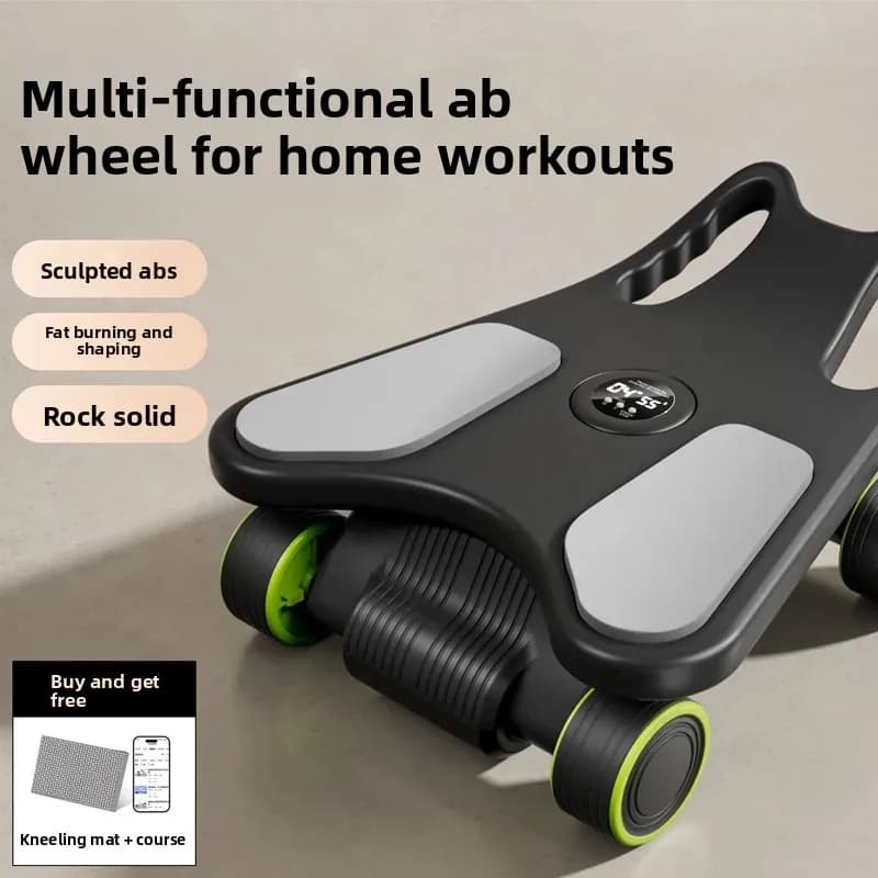 Automatic Rebound Body Building Ab Rollers Portable Home Abdominal Core Waist Strength Slimming Body Building Fitness Equipment
