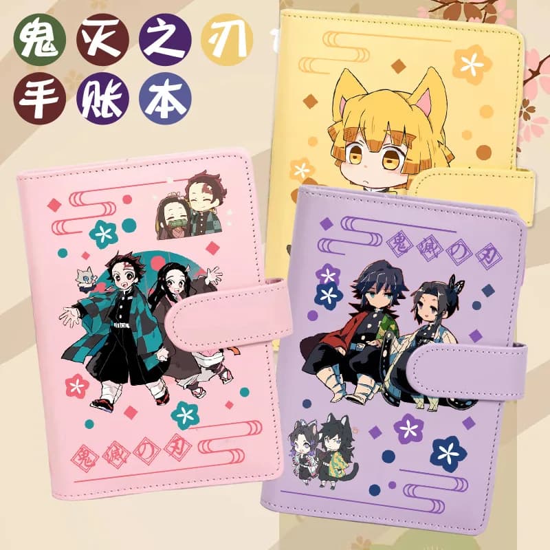 Figure di Demon Slayer, Kamado Tanjiro, Nezuko, Accessori Anime, Quaderno, Diario, Regalo per Studenti, Ragazze, Ragazzi, Bambini