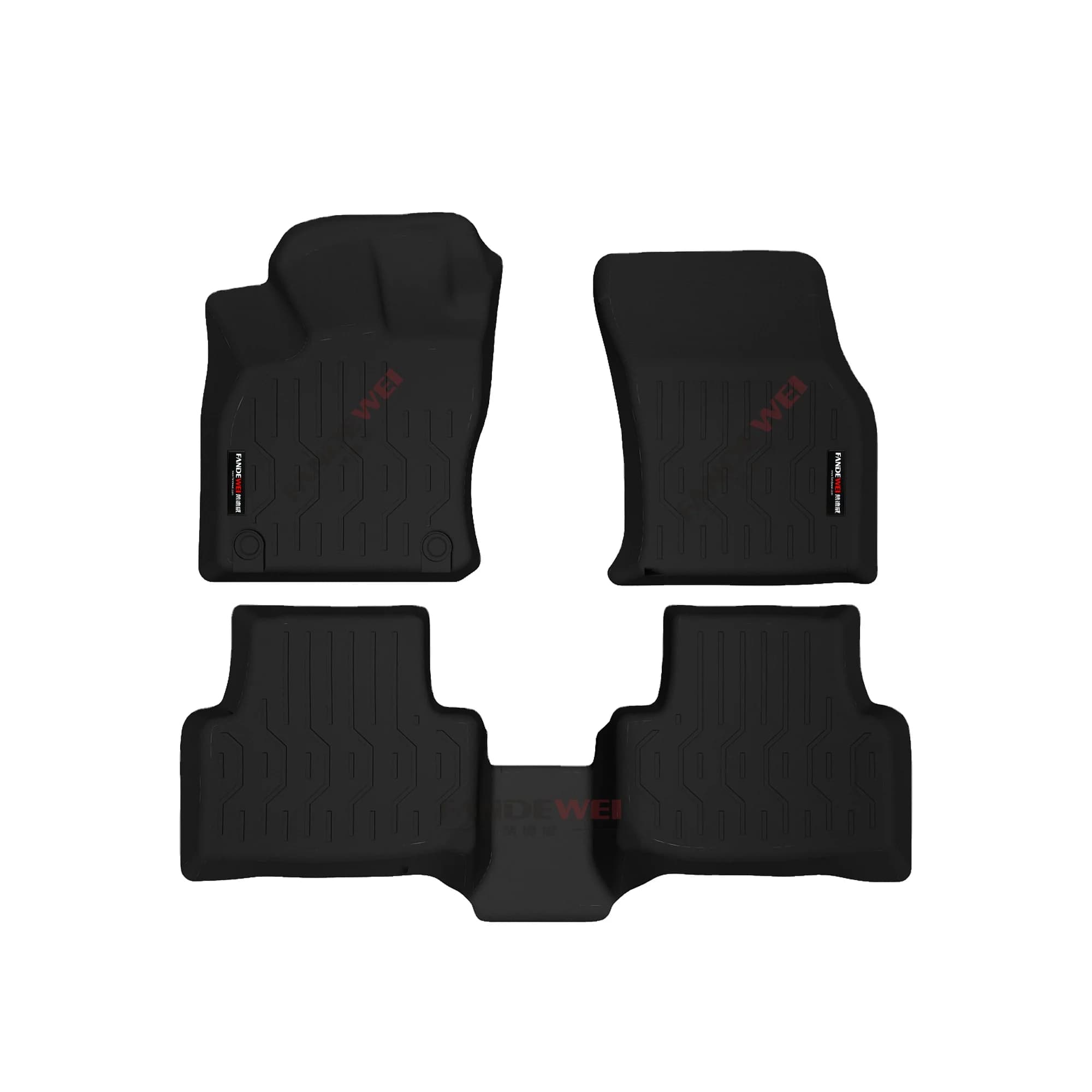 Carpet for Volkswagen TAOS 22-23+ TPV Waterproof Non-slip Rubber Car Mat