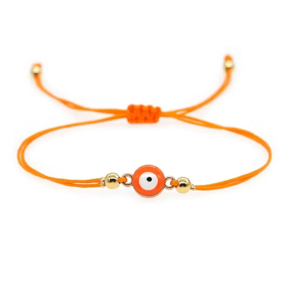 Braccialetto con Occhio Greco Portafortuna, Cordino Rosso, Accessori Gioielli, Bracciale della Fortuna per Ragazze