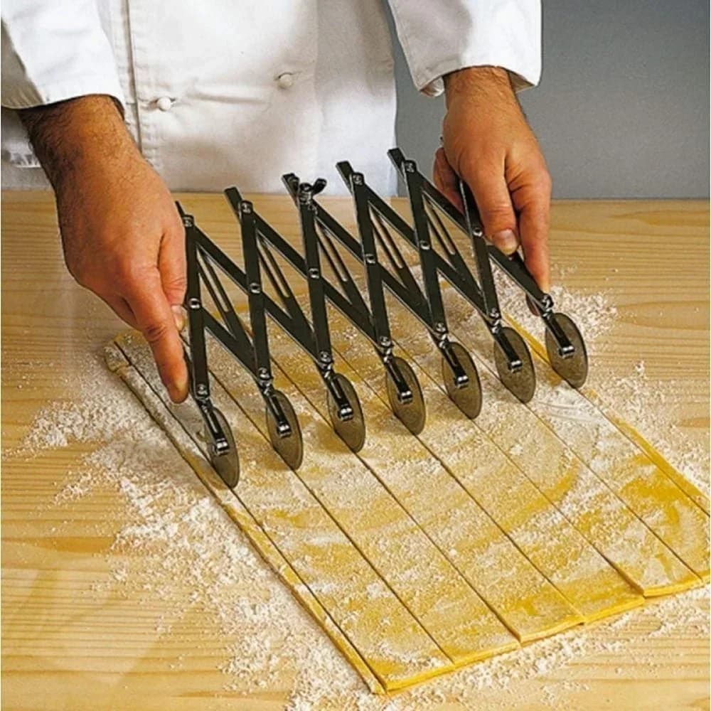 3/5/7 Ruote Taglierina Pasta Divisore Lato Pasta Coltello Rullo Flessibile Lama Pizza Pasticceria Pelapatate Strumenti Bakeware In Acciaio Inox