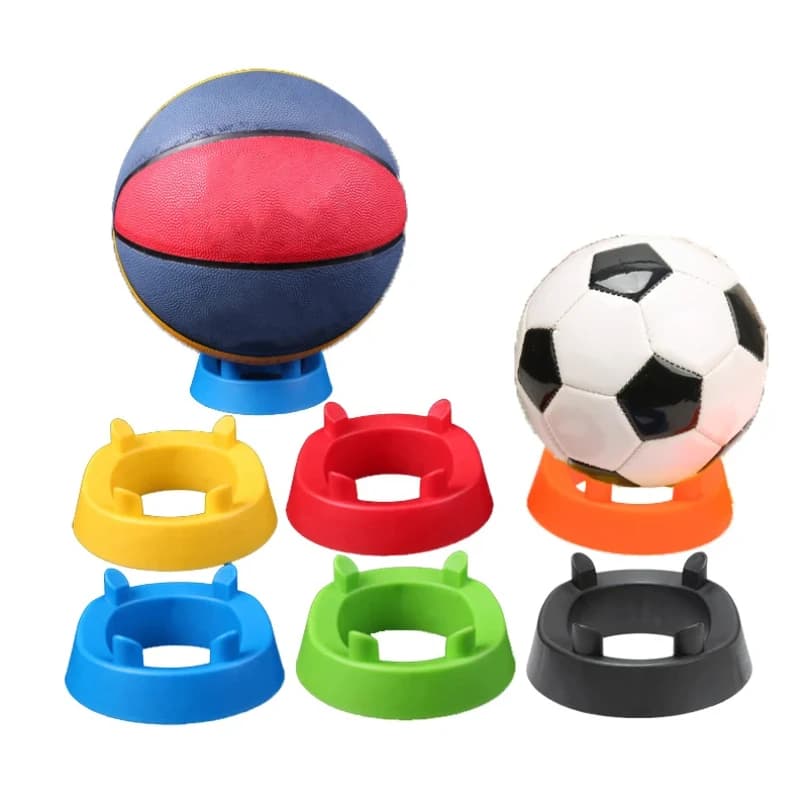 1 Piece Basketball Bracket Support Four Corner Rack Support Base for Rugby Display for Volleyball