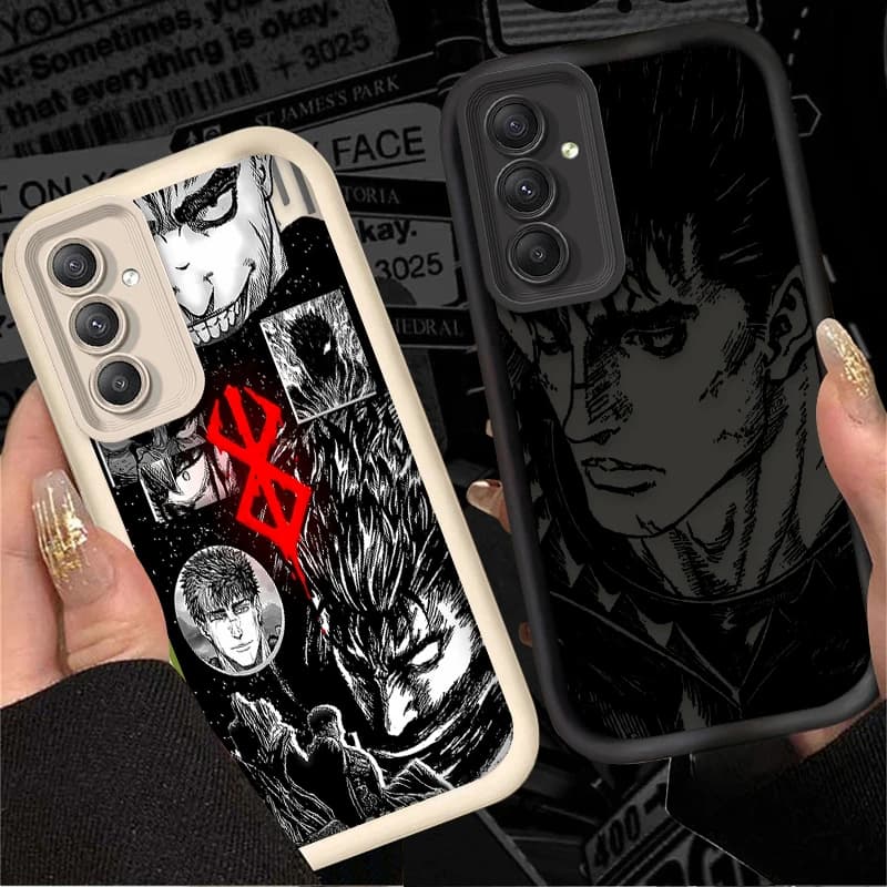 Berserk Guts Anime Cassa Del Telefono per Samsung Galaxy A54 A05 A05S A34 A24 A14 A53 A33 A23 A13 A52 A52S A32 A22 A12 A71 A51 A31 A50