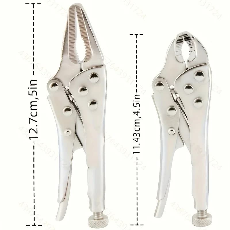 2 Pz/set Mini Vice Grip Stile Pinze di Bloccaggio 5 "No Lungo e 4" Ganascia Curva Morsetto di Risparmio di Lavoro morsetto di saldatura Utensili A Mano Per La Casa