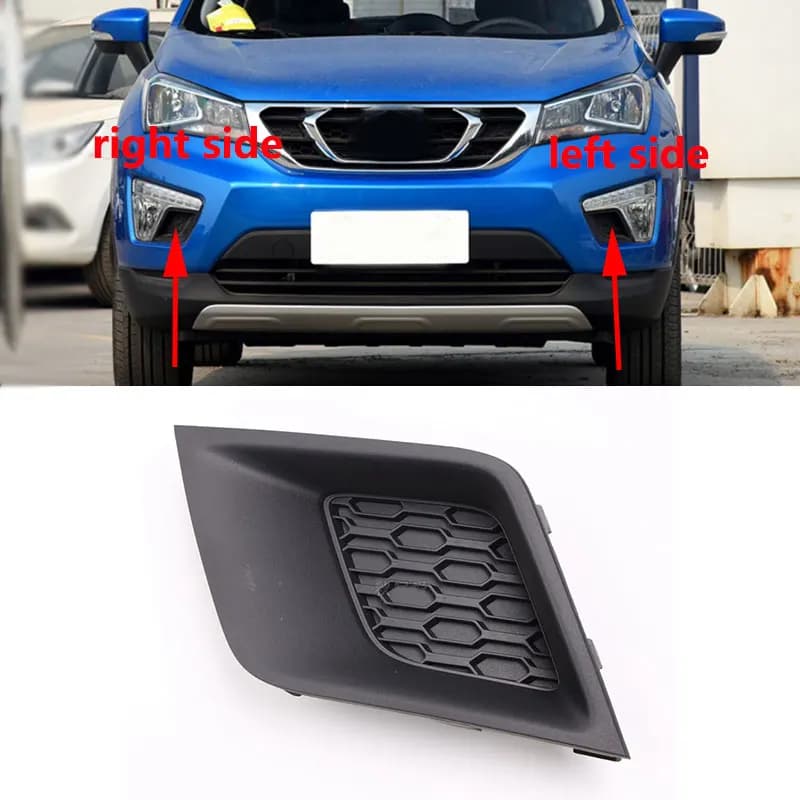 For Changan CS15 2016 2017 2018 Car Front Bumper Fog Light Daytime Running Lamp Foglamp Frame Grille
