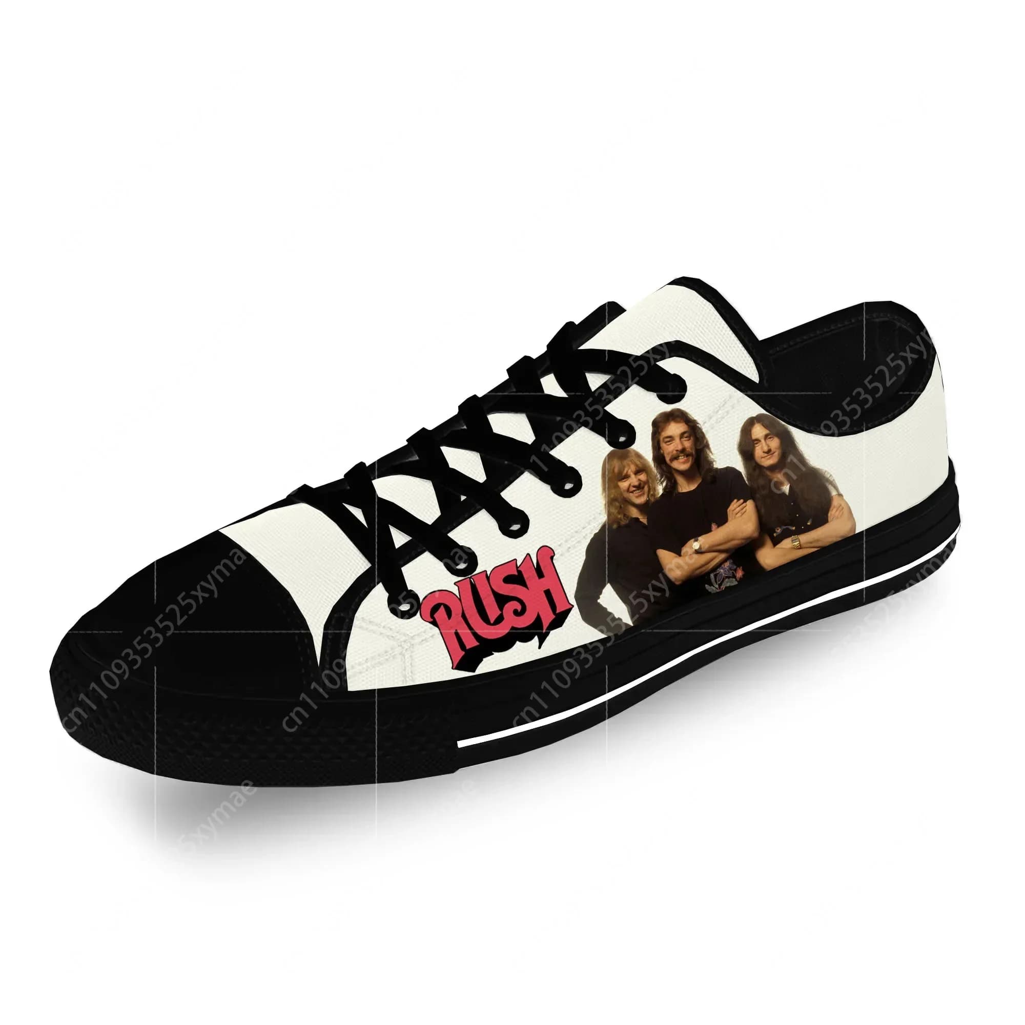 Rush Band Low Top Sneakers Scarpe da uomo e da donna per adolescenti, casual, con stampa 3D, scarpe da corsa in tela, scarpe da cosplay, traspiranti e leggere