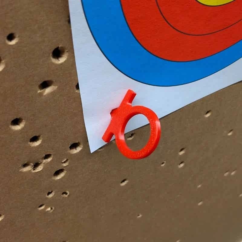 Perni per bersagli da tiro con l'arco in plastica per fissare il cartoncino dei bersagli