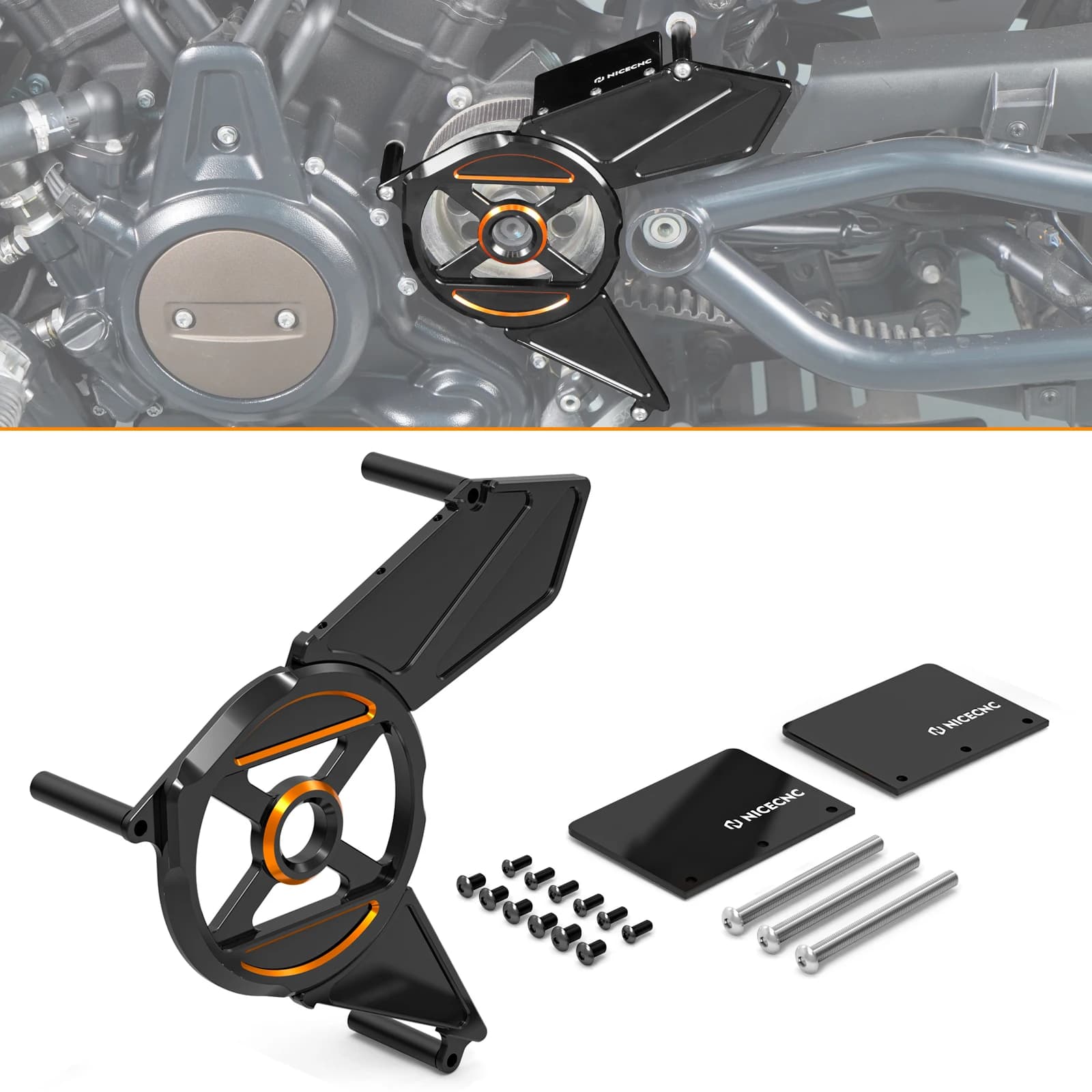 Moto Pignone Catena Della Protezione Della Copertura per Harley RH1250S Sportster S RA1250/S Pan America 1250 2021-2024 Nightster RH975/S 22-24
